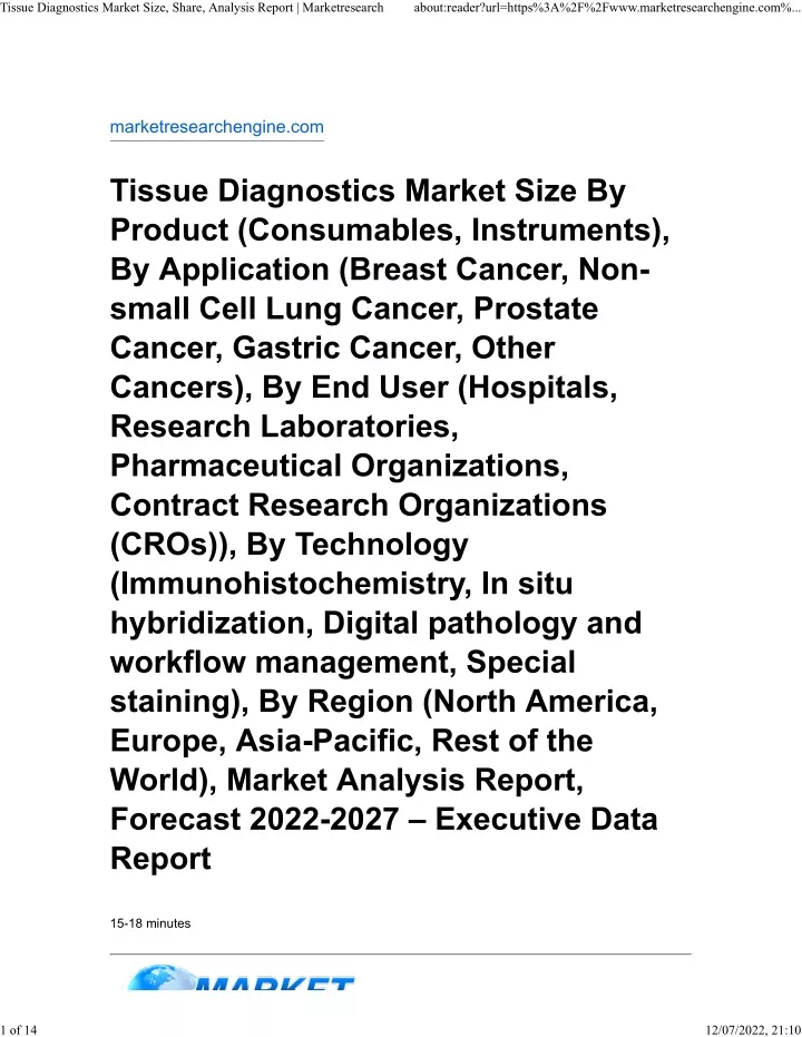 tissue diagnostics market size share analysis