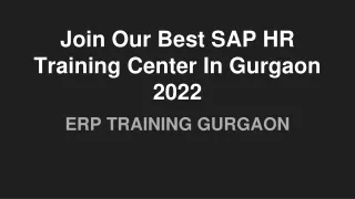 Join Our Best SAP HR Training Center In Gurgaon 2022