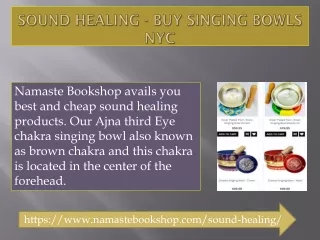 sound healing buy singing bowls nyc