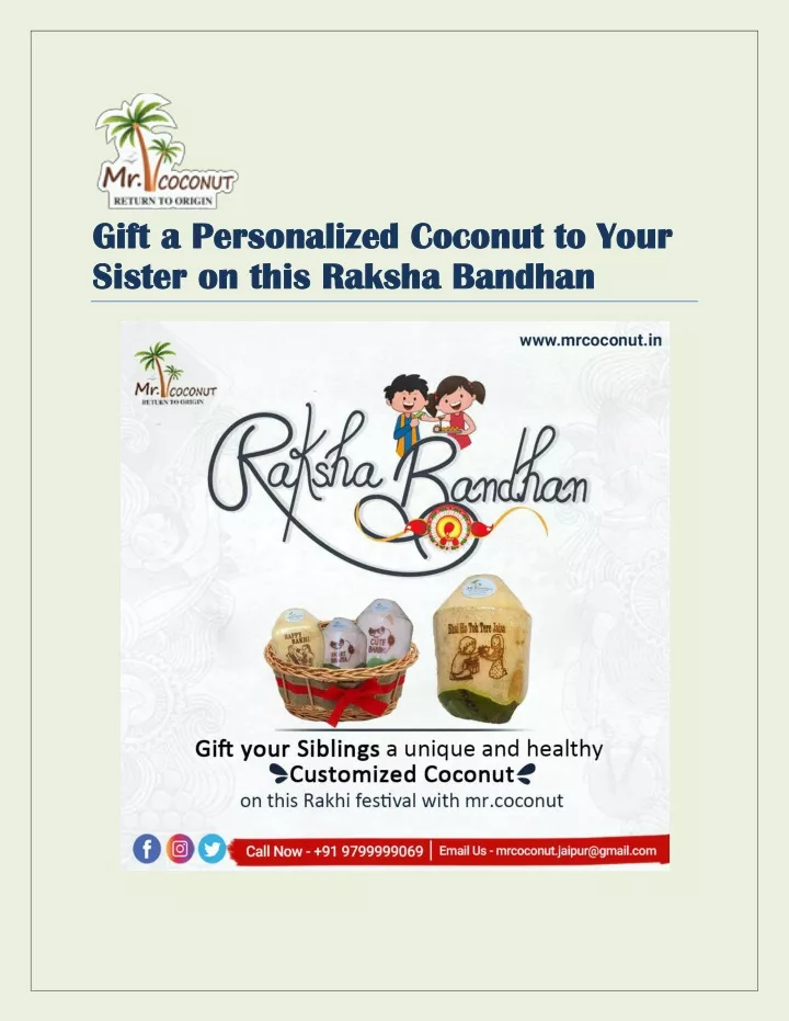 gift a personalized coconut to your gift