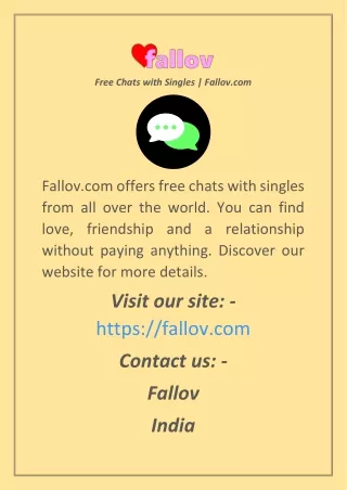 Free Chats with Singles