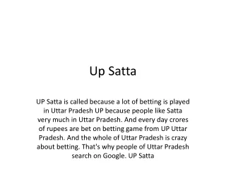 Up Satta