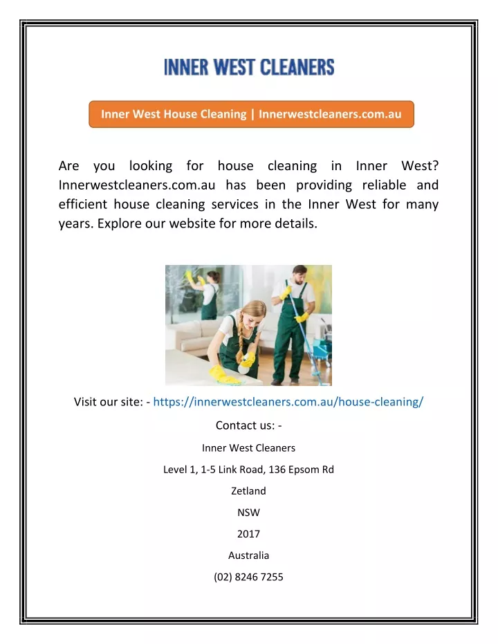 inner west house cleaning innerwestcleaners com au
