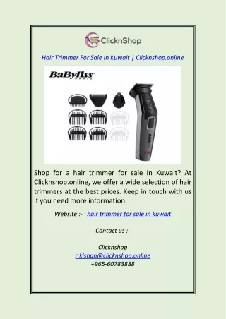 hair trimmer for sale in kuwait clicknshop online