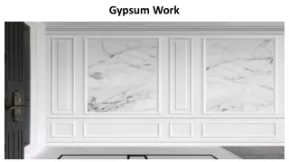 gypsum work