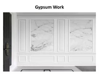 gypsum work