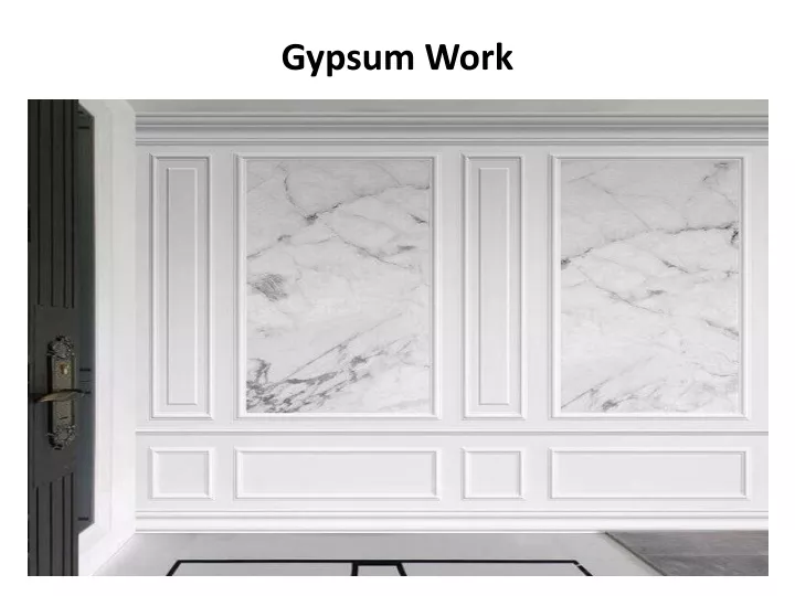 gypsum work