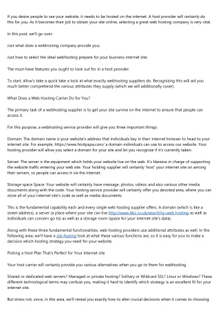 if you desire people to see your website it needs