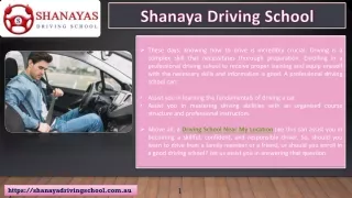 Driving School Near My Location: Shanaya Driving School