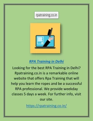 rpa training in delhi