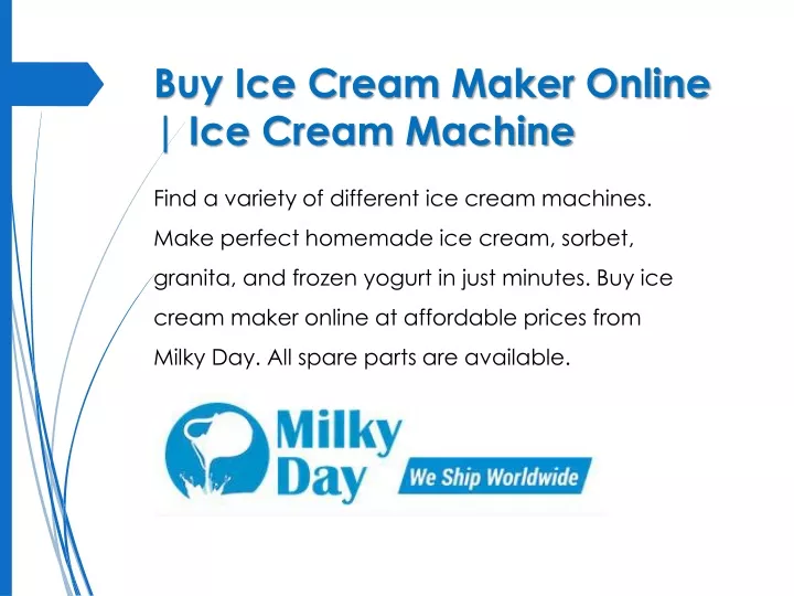 buy ice cream maker online ice cream machine