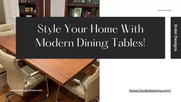 style your home with modern dining tables