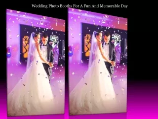 wedding photo booths for a fun and memorable day