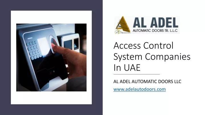 access control system companies in uae