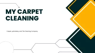 my carpet cleaning