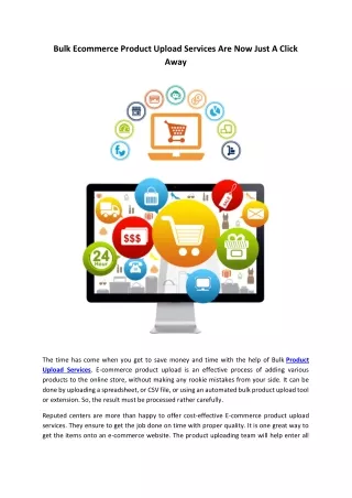 bulk ecommerce product upload services