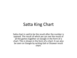 satta king chart