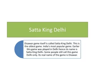 satta king delhi