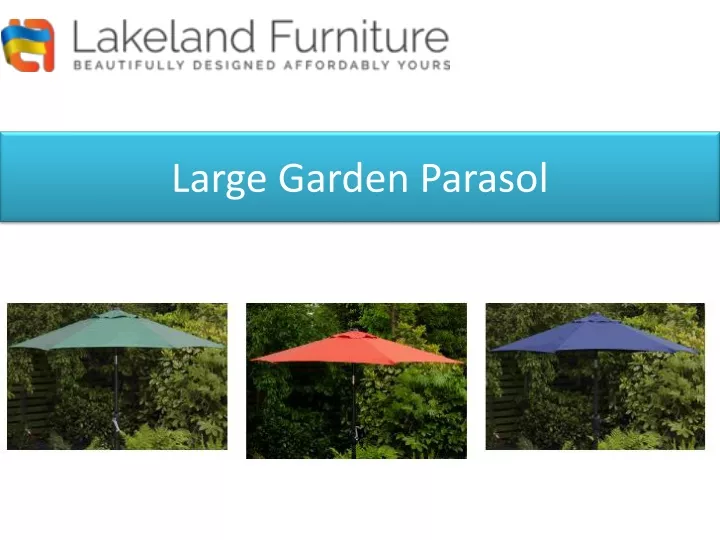 large garden parasol