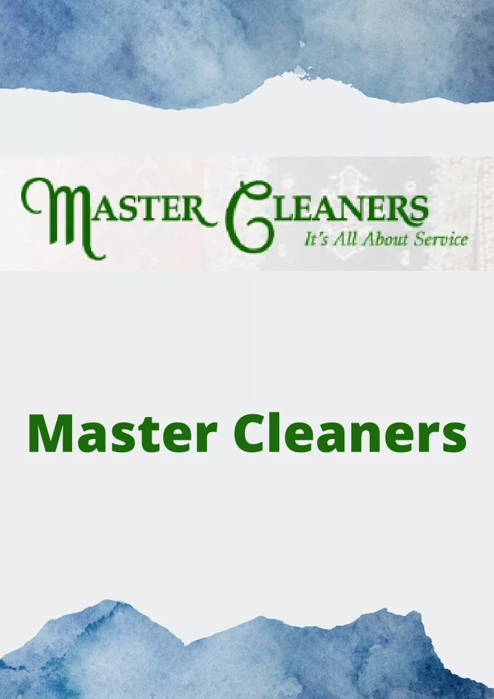 master cleaners