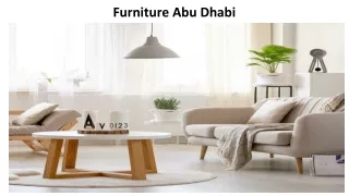 Furniture Abu Dhabi