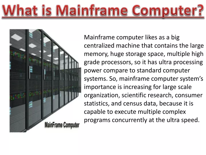 what is mainframe computer