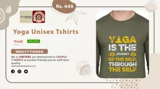 Yoga Is The Journey - Unisex Tshirts - Maitri Enterprise