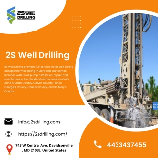 Best Water Drilling Company In Maryland