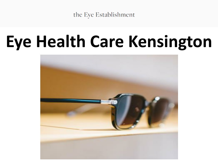 eye health care kensington