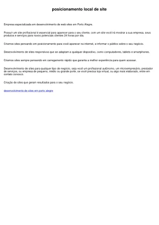 criação de sites em porto alegre