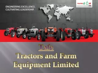 TAFE | Hydraulic Cylinders | Tractors and Farm Equipments