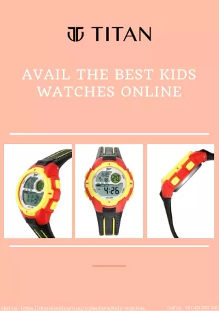 Avail The Best Kids Watches Online