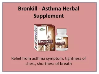 bronkill asthma herbal supplement