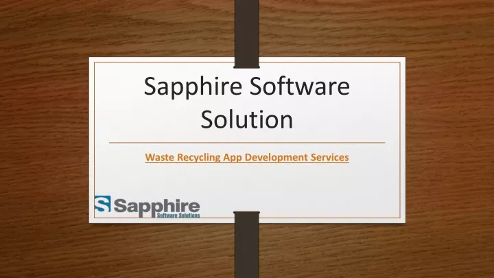 sapphire software solution