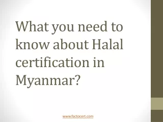 What you need to know about Halal certification