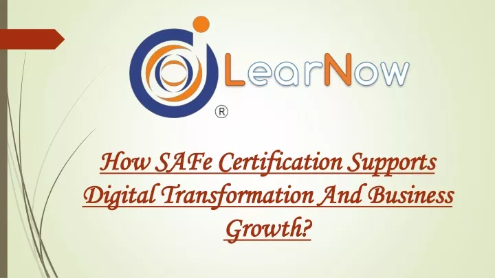 how safe certification supports digital