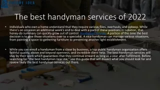 Handyman Services