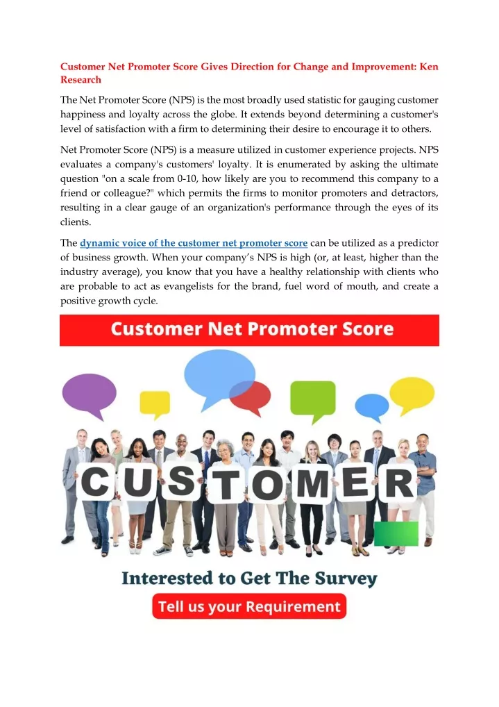 customer net promoter score gives direction