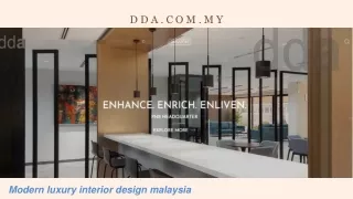 Modern luxury interior design malaysia