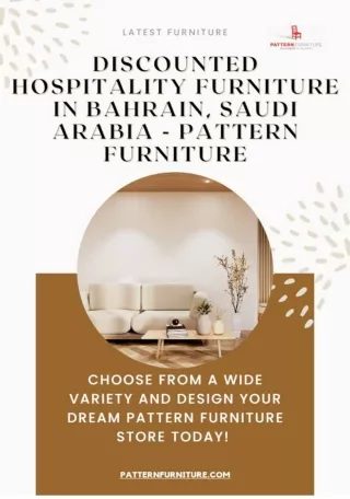 Discounted Hospitality Furniture in Bahrain, Saudi Arabia - Pattern Furniture