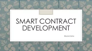 smart contract development