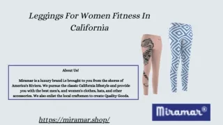 Leggings For Women Fitness in California | Miramar