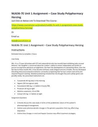 nu636 7e unit 1 assignment case study
