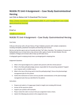 nu636 7e unit 4 assignment case study