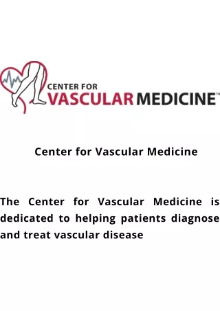 Center for Vascular Medicine