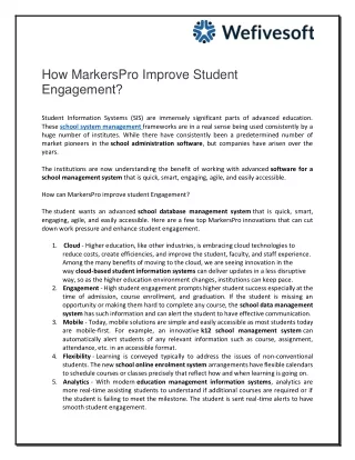 How MarkersPro Improve Student Engagement? 