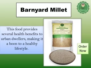 What is Barnyard Millet