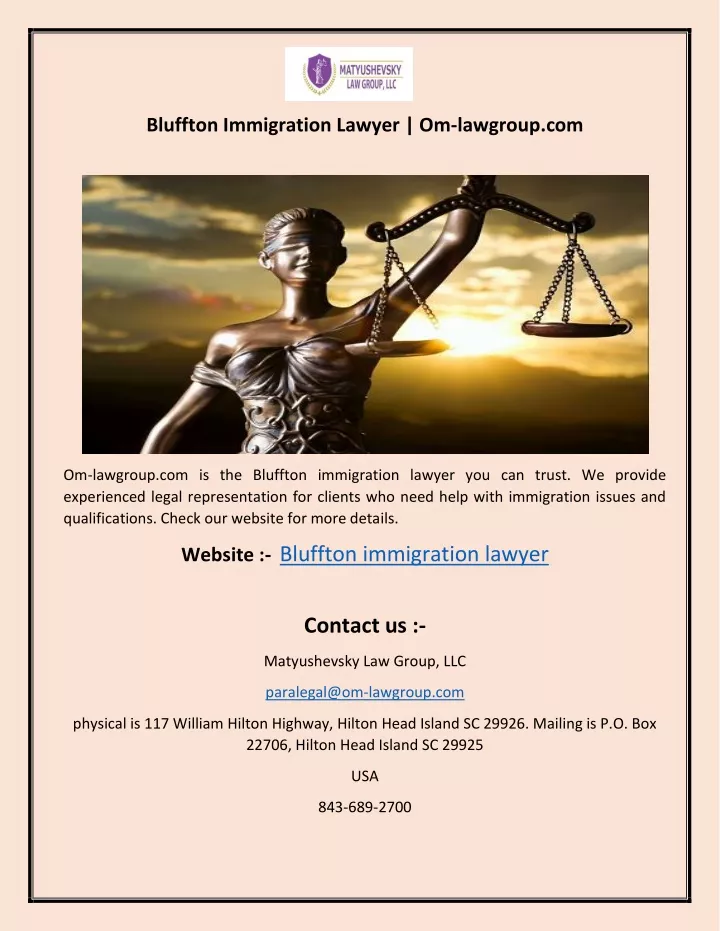 bluffton immigration lawyer om lawgroup com