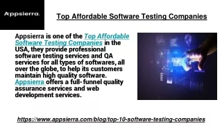top affordable software testing companies