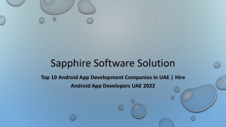 sapphire software solution